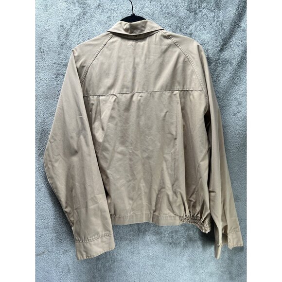 Vtg Sears Men's XL Tall Tan Spring Long-Sleeve Full-Zip Jacket Khaki Extra Large - Picture 8 of 9